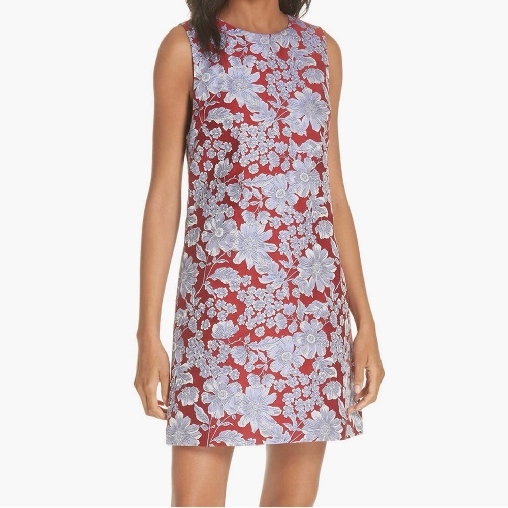 Alice + Olivia - Ruby and Lilac Floral Jacquard Dress